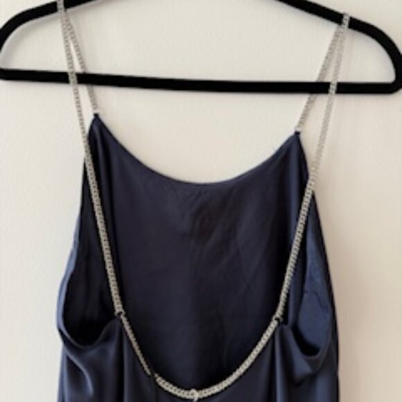 ba&sh Canel Slip Dress in Navy, Size Medium - Picture 10 of 11